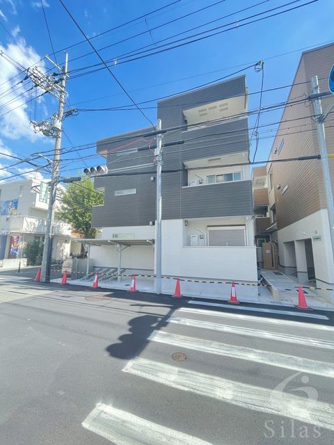 大阪市平野区長吉長原東のアパートの建物外観