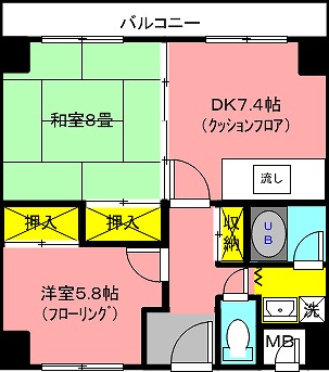 ビラデステ伊佐津の間取り