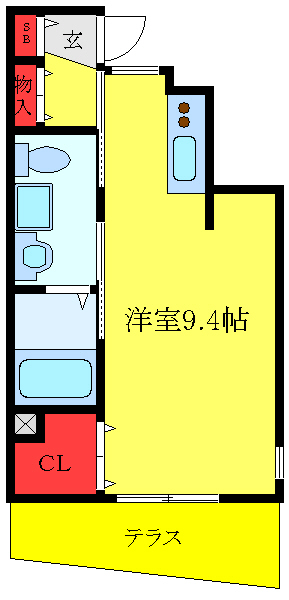 東京都板橋区弥生町（アパート）の賃貸物件の間取り
