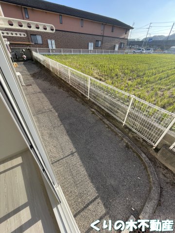 バルコニー　落ち着いた時間を過ごせるバルコニーです