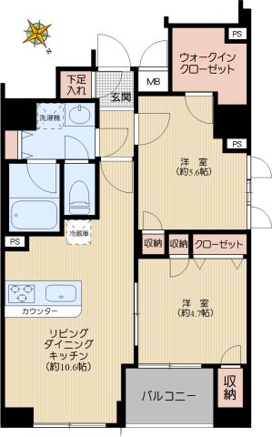 リヴシティ文京春日の間取り