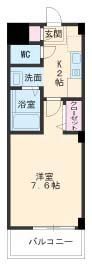 名古屋市瑞穂区亀城町のマンションの間取り