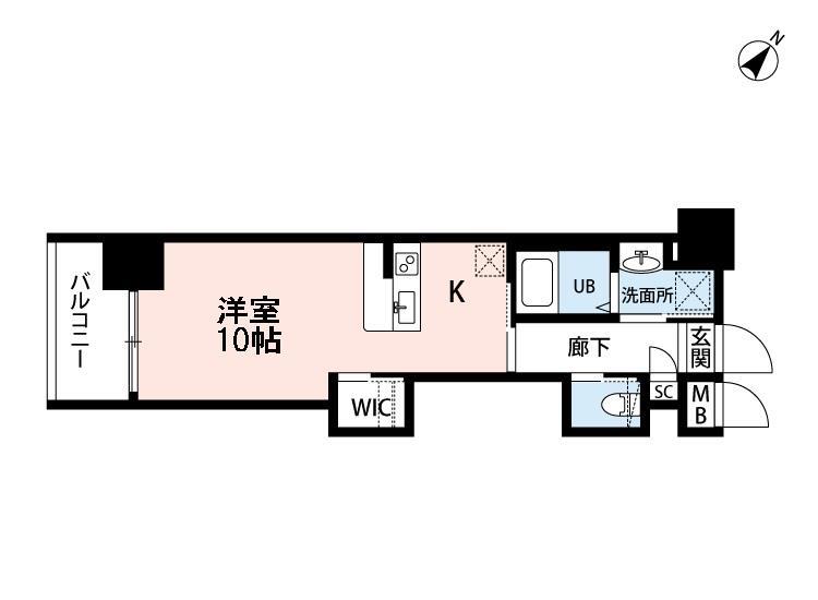 ウィングス折尾の間取り