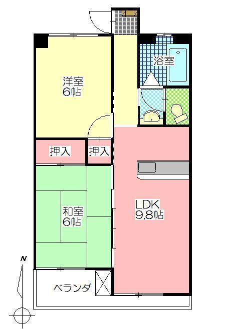 グリーンコーポ原の間取り