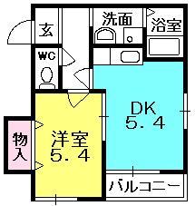 アイエフハイツ甲子園の間取り