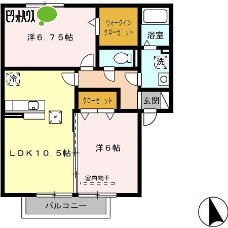 ロータスコート百々西の間取り