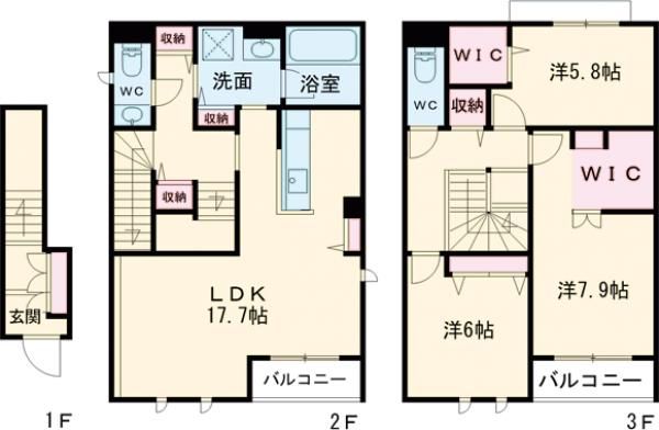 【S-room曰佐東館の間取り】