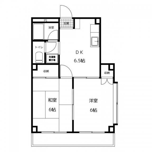 松戸市五香西のマンションの間取り