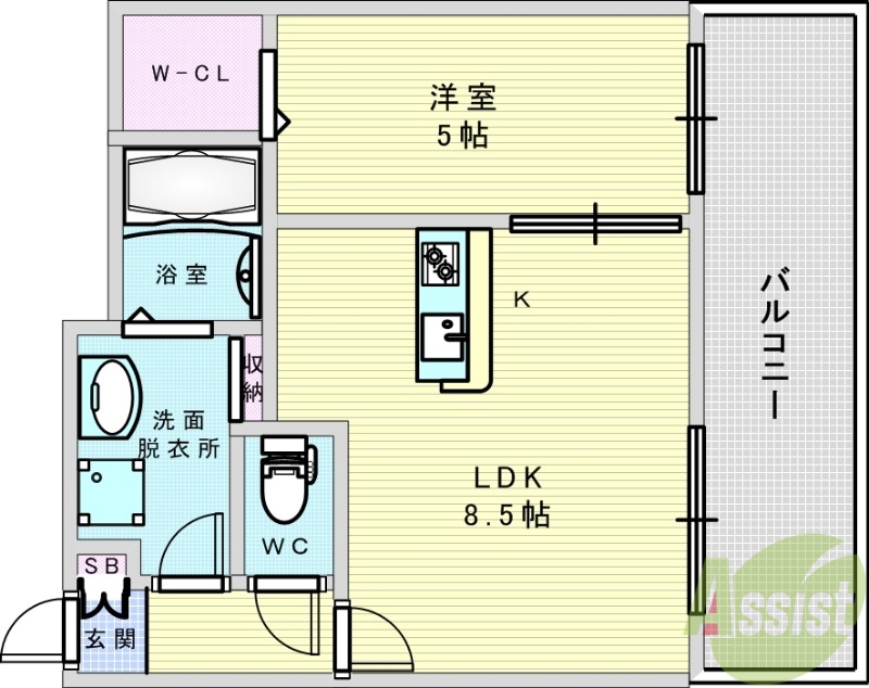 GRAND　RESIDENCE　ESAKAの間取り