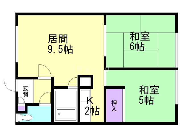 明和荘の間取り