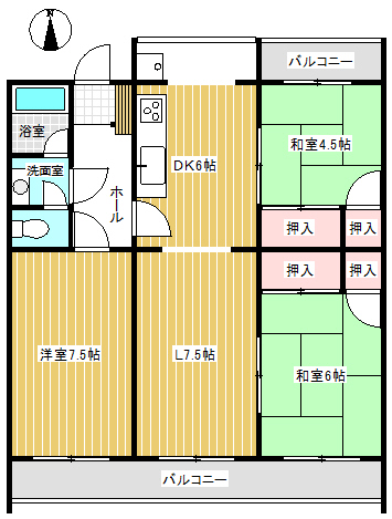 取手マンションの間取り