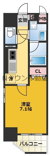 【名古屋市東区泉のマンションの間取り】