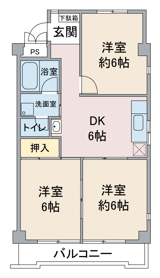 アメニティー大善の間取り