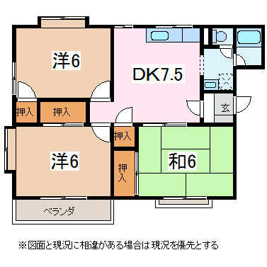 サンシャイン深澤3Bの間取り