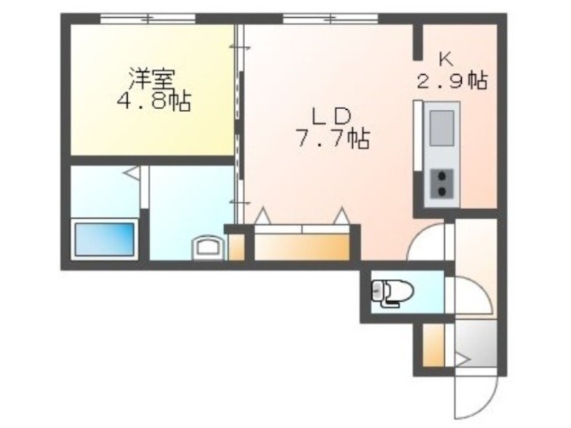 ブランシャール円山公園の間取り