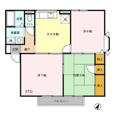 さいたま市中央区本町東のアパートの間取り