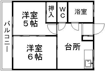 佐孝アパートの間取り