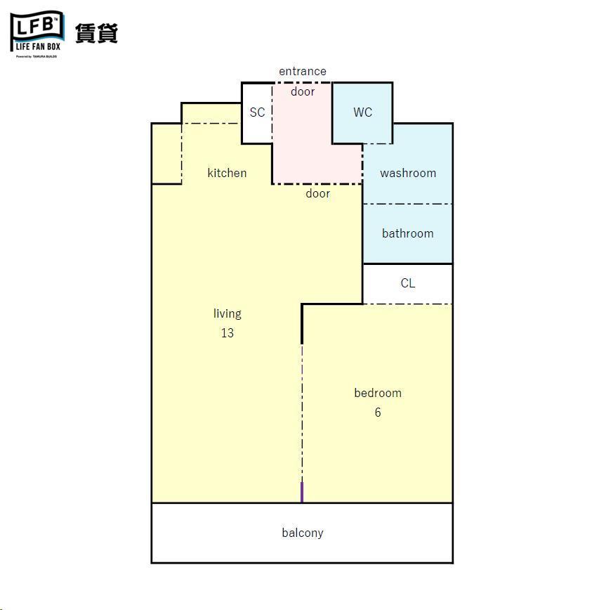 トーカンマンション小倉第２の間取り