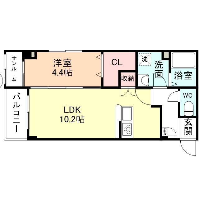 Ｌｏｕｔｒｅ堀川の間取り