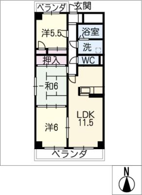 アーバンコア九の城の間取り