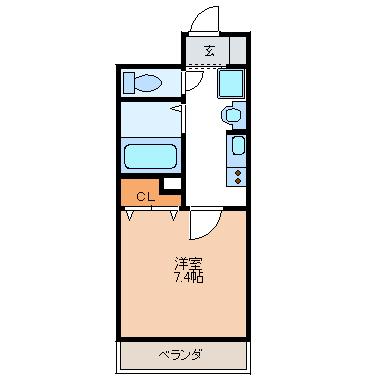 グランドハイツ末広311の間取り