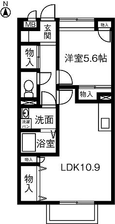 クレールナウの間取り