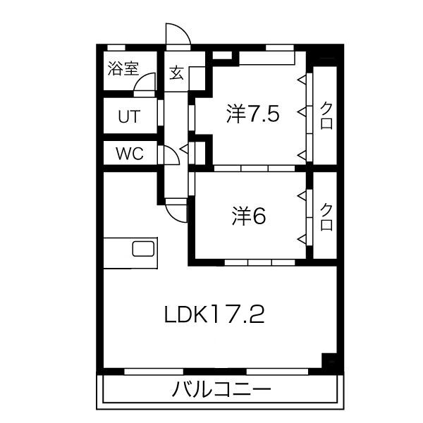 グレース篠木Vの間取り