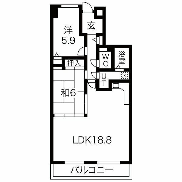 アメニティ雁道の間取り