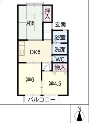 シャルマンハイツの間取り