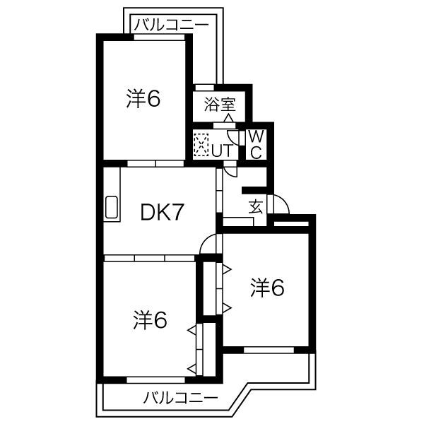 シエラ光が丘C棟の間取り