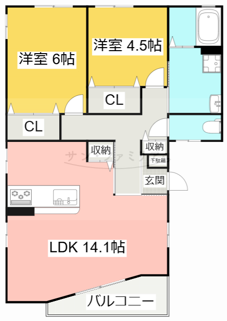 ペスカポート_間取り_0