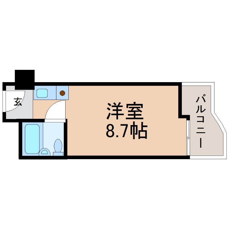 名古屋市中区栄のマンションの間取り