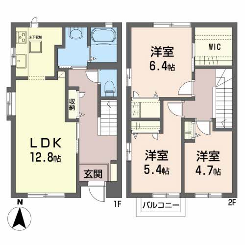 アルカンシェルウェストの間取り