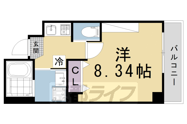 ウイングス千本丸太町の間取り