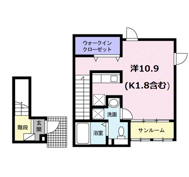 シャルマン　ミチ　ＦＰの間取り