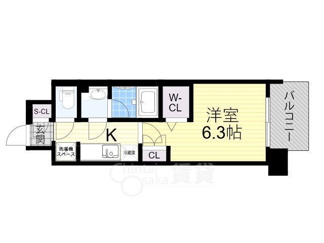 コンフォリア江坂江の木町Qの間取り