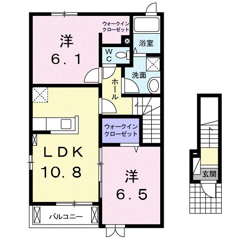 フロントリヴァーＡの間取り