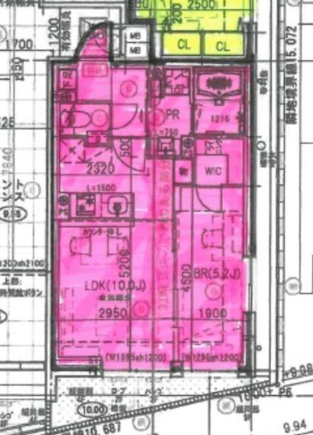 北区滝野川のマンションの間取り