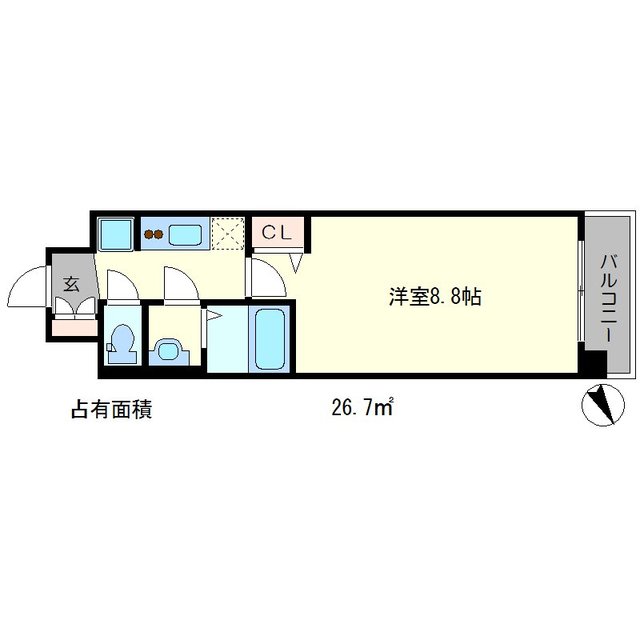 ベラジオ京都一乗寺IIの間取り