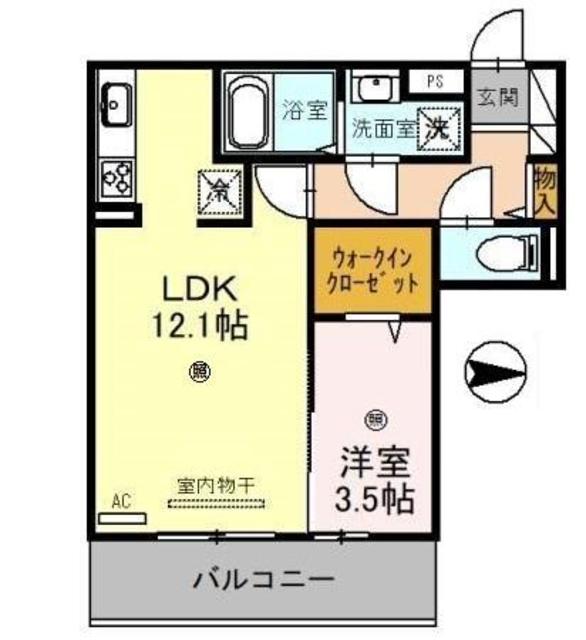 和歌山市宇須のアパートの間取り