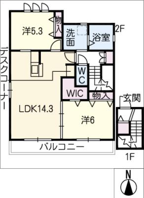 ヘーベルメゾン北野町の間取り