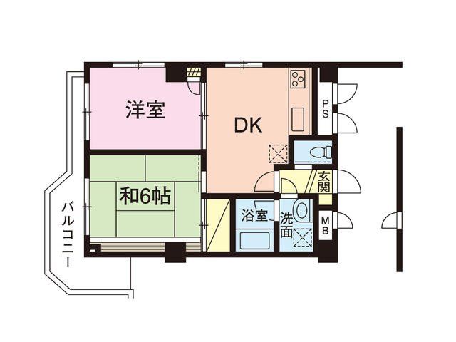 マンションベルベルの間取り