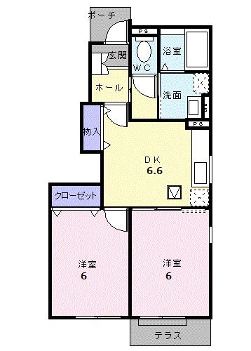 サンダイヒルズの間取り