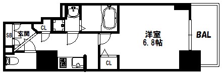 S-RESIDENCE神戸元町の間取り