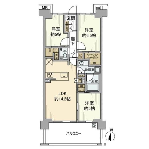 アネシア立川の間取り