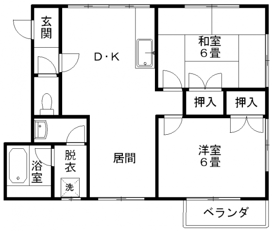 宮島ハイツの間取り