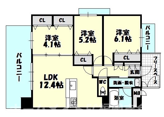 スプリングコート久山の間取り