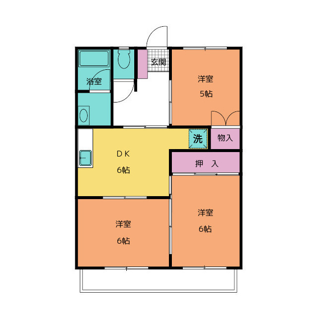 田方郡函南町平井のマンションの間取り