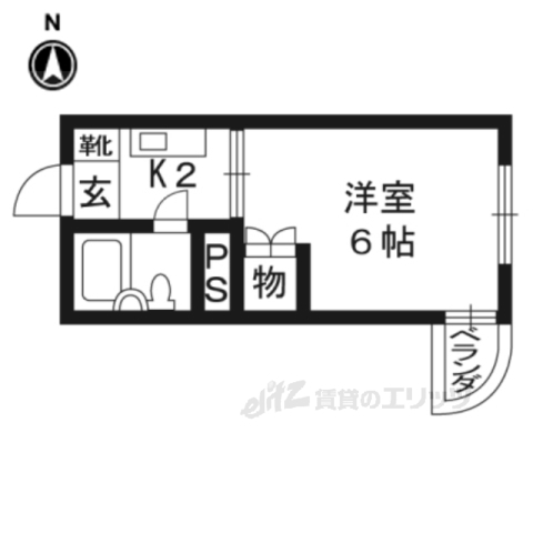 モナドハイツの間取り