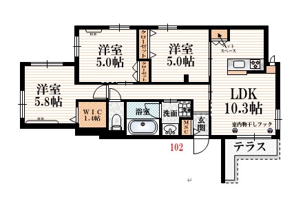 杉並区久我山のマンションの間取り